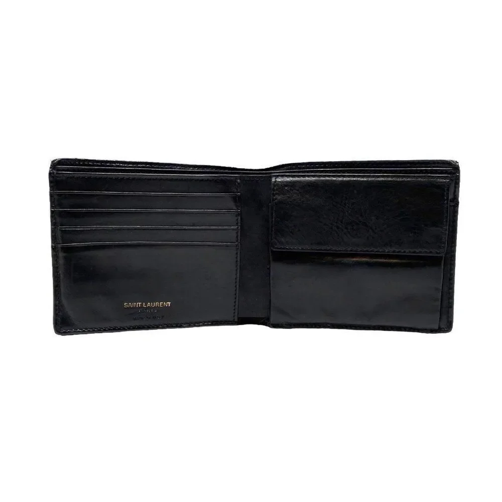 Saint Laurent Black Monogram Bifold Wallet - Picture 4 of 11
